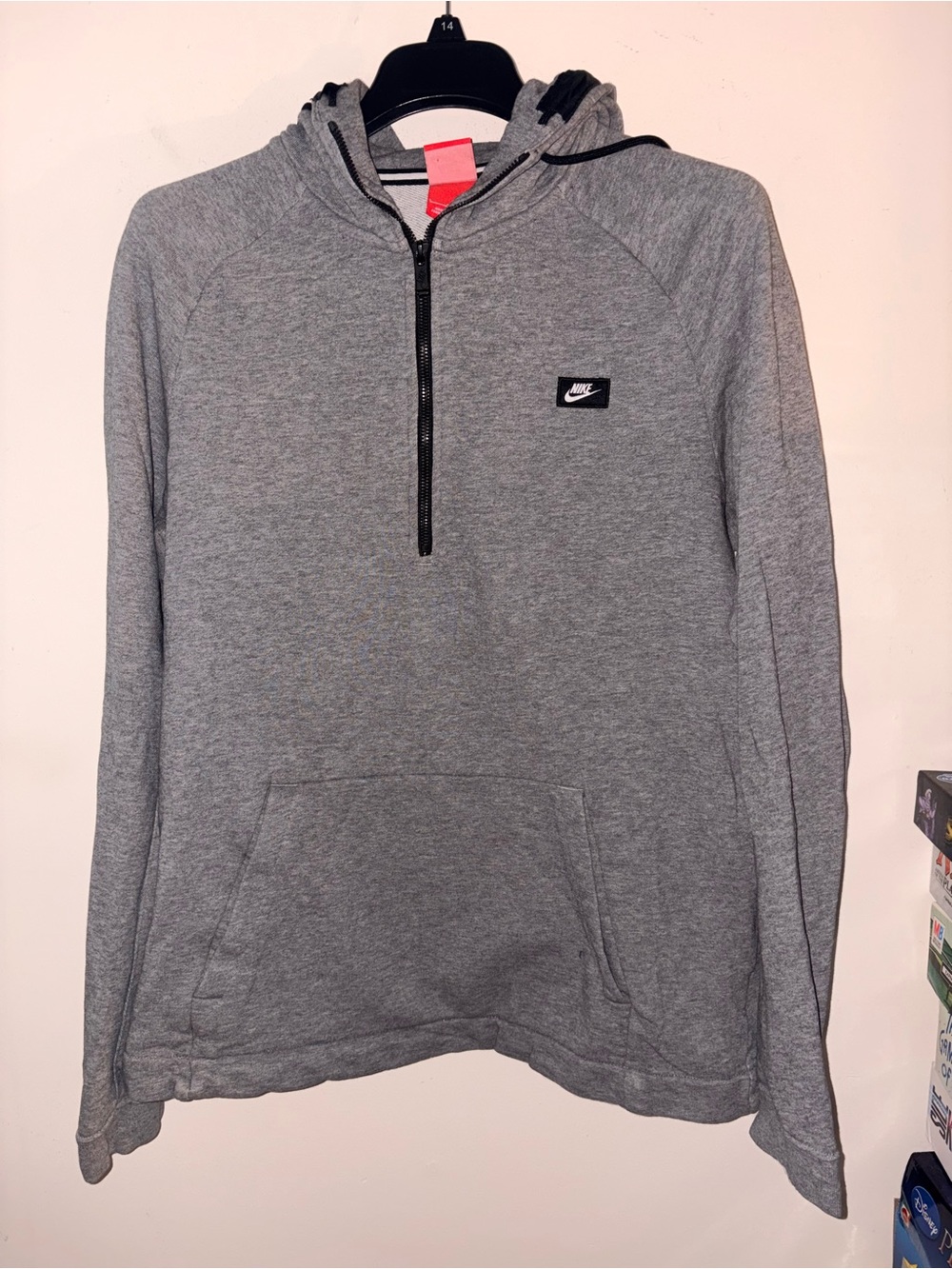 Nike Sportswear half-zip gray hoodie size large